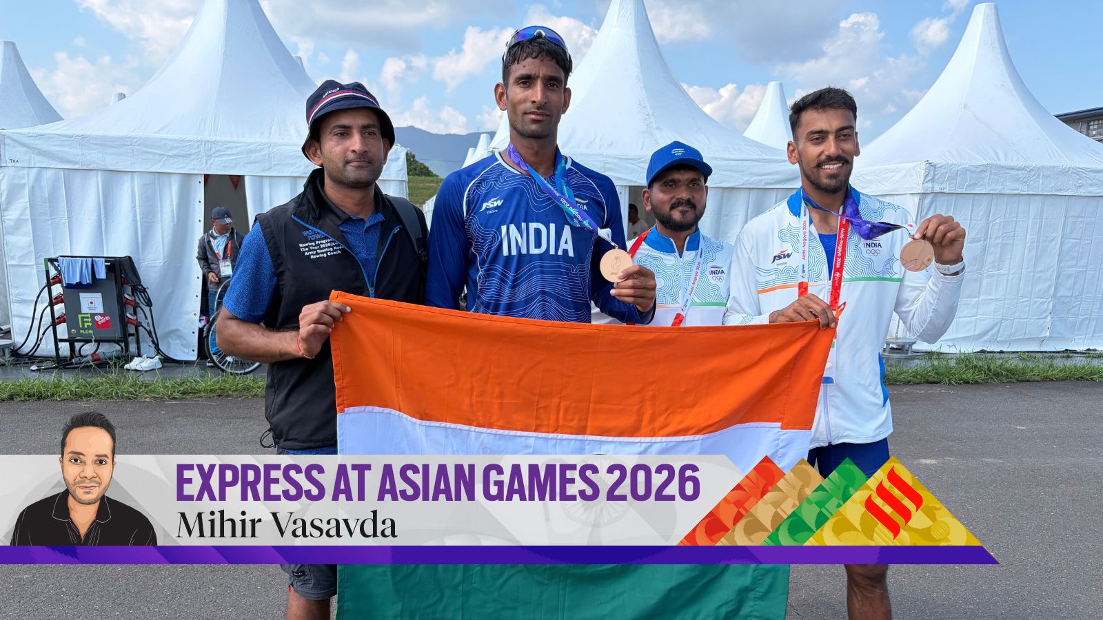 Satnam Singh and Salman Khan win India’s first rowing medal in Nagoya