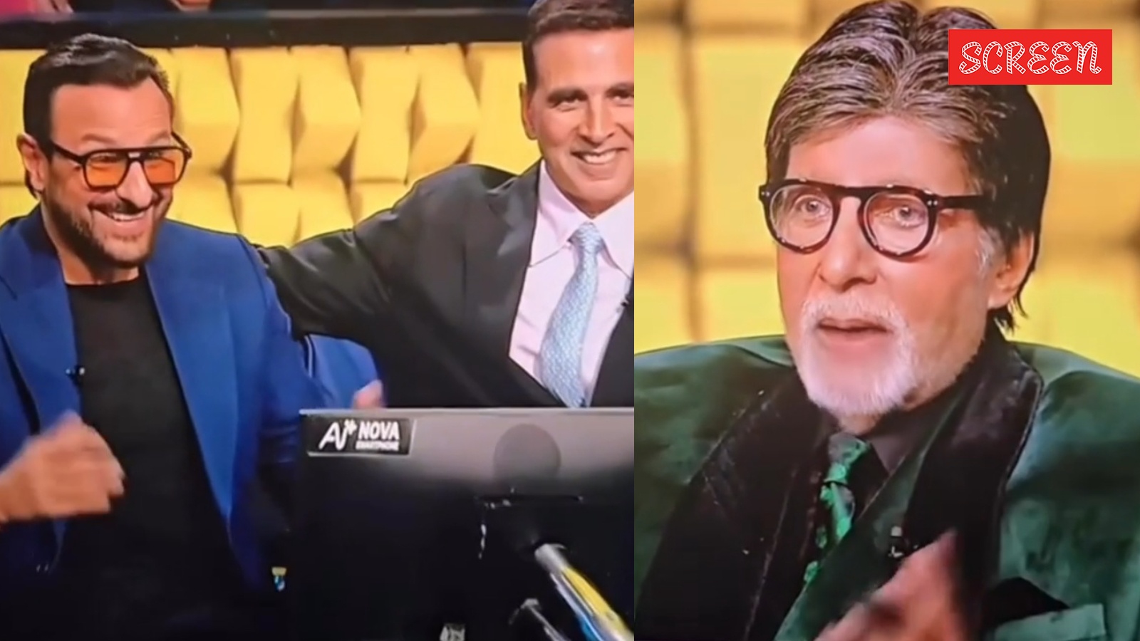 Amitabh Bachchan gives Saif Ali Khan 2-years’ ghee supply, he says, ‘Came to KBC for this’ – movies Amitabh Bachchan gives Saif Ali Khan 2-years’ ghee supply, he says, ‘Came to KBC for this’ – movies