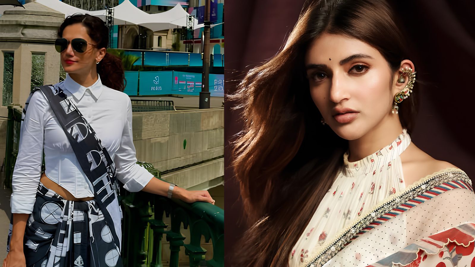 Modern ways to style a sari without a traditional blouse – national Modern ways to style a sari without a traditional blouse – national