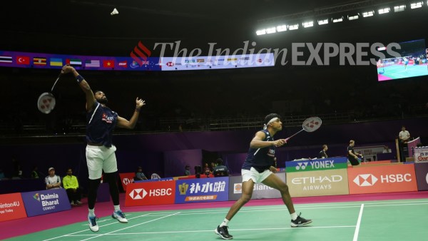 Satwik and Chirag don't feel extra pressure to defend the Asian Games crown. (Express Photo by Gajendra Yadav)