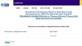 sbi po result link