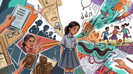 What starts with a teacher correcting a skirt or a ponytail can slowly become a child learning that she must constantly monitor her body.