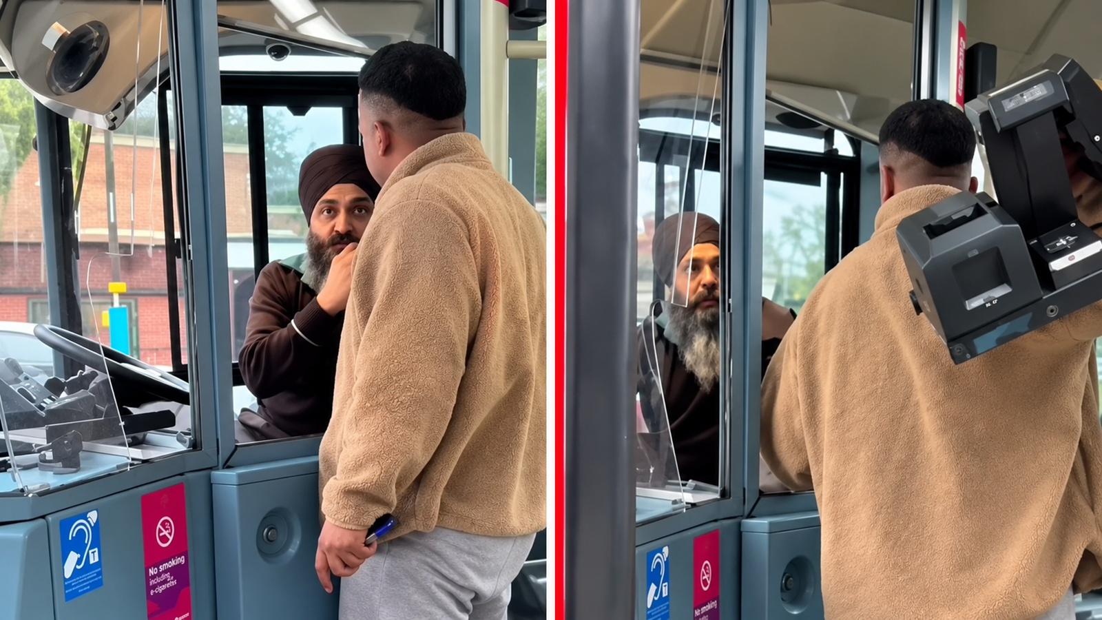 On camera: Sikh driver assaulted, beard pulled before bus hijacked in UK