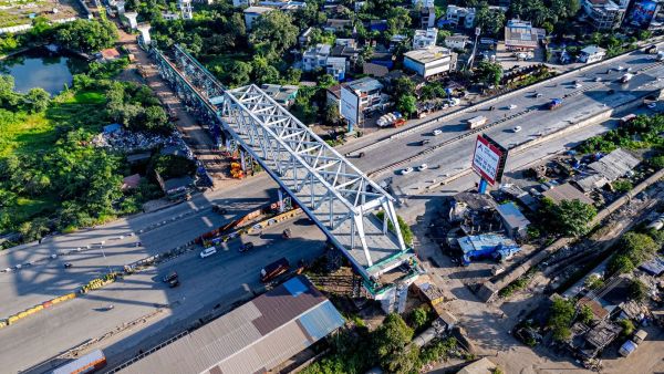 First steel bridge in Maharashtra for bullet train project