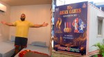 (Right) Two times Asian Games champion shotputter Tajinder Pal Singh Toor in the shipping container (Left) The container-rooms that are in place at the SAI Centre in Bengaluru. (Express Photo by Harmeet Sodhi)