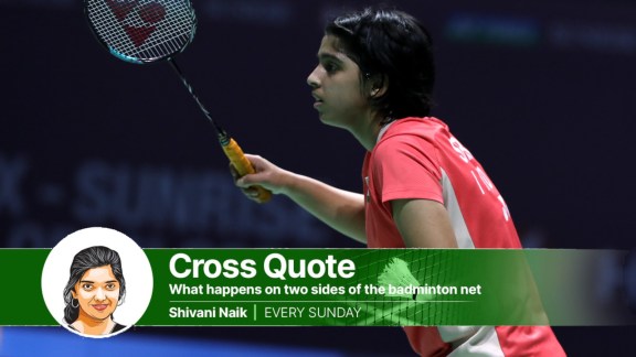 File image of shuttler Tanvi Sharma. (Express photo by Amit Mehra)