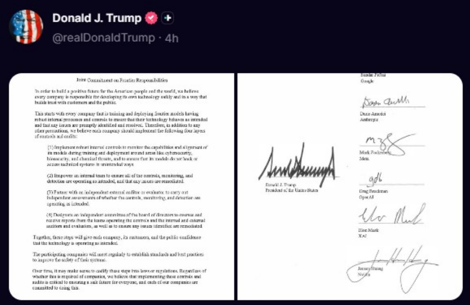 White House accord.