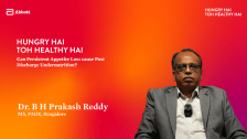 Can Persistent Appetite Loss cause Post Discharge Undernutrition? – Dr. B H Prakash Reddy