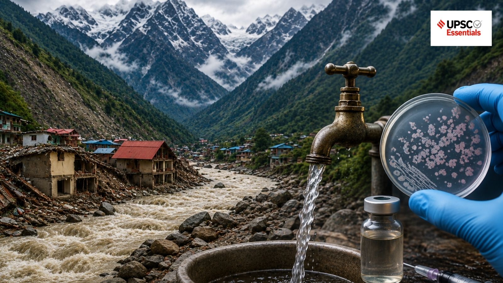 UPSC Mains Answer Practice — GS 3: Himalayan region’s natural hazards and typhoid control in India (Week 170)