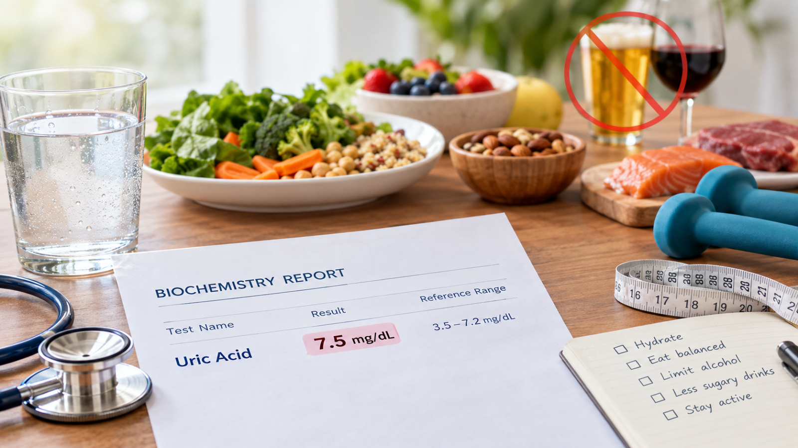 Uric acid is 7.5 mg/dL: Should you worry about gout?