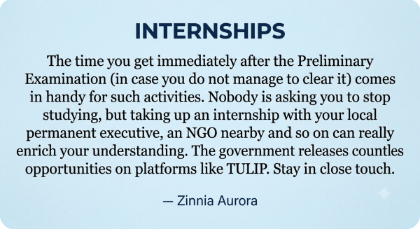 Zinnia Aurora on internships. 