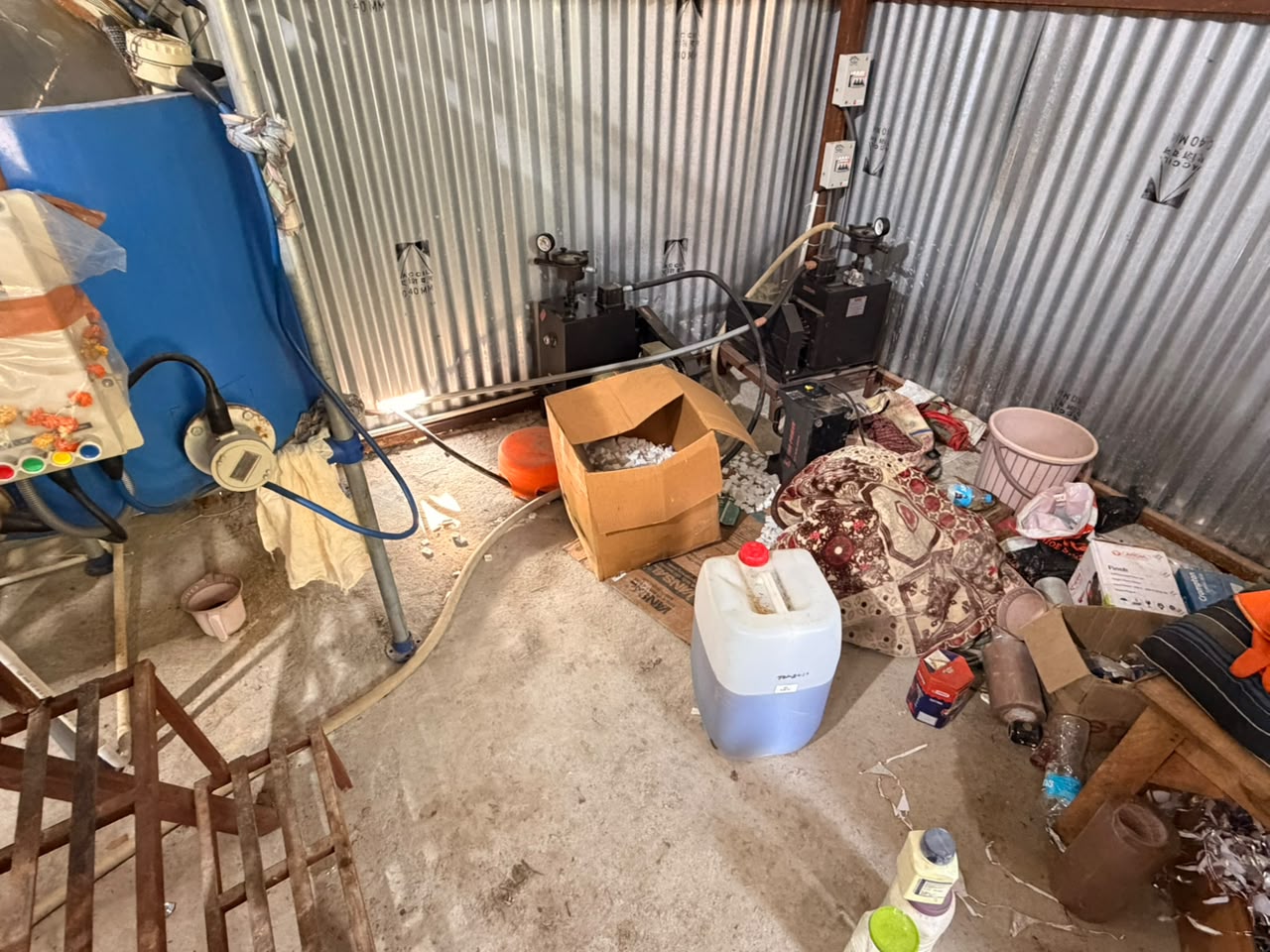 Officials seized around 184 kg of semi-finished drugs, along with 582.2 kg (gross weight) of precursor chemicals and equipment from the unit.