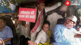 Several opposition leaders detained during their march towards EC