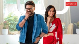 Aadarsha Kutumbam movie review: Venkatesh and Srinidhi Shetty in Aadarsha Kutumbam