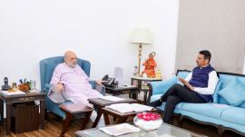 CM Devendra Fadnavis met Amit Shah in Delhi. Briefed him about drought in Maharashtra