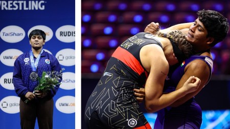 Amruta Pujari won the silver medal in the 72kg category of women’s wrestling at the U23 World Championships. (Photos: UWW)