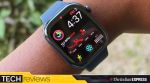 Apple Watch Series 12 worn on the wrist, displaying heart-rate and activity data. (ImageL: Bijin Jose/The Indian Express)