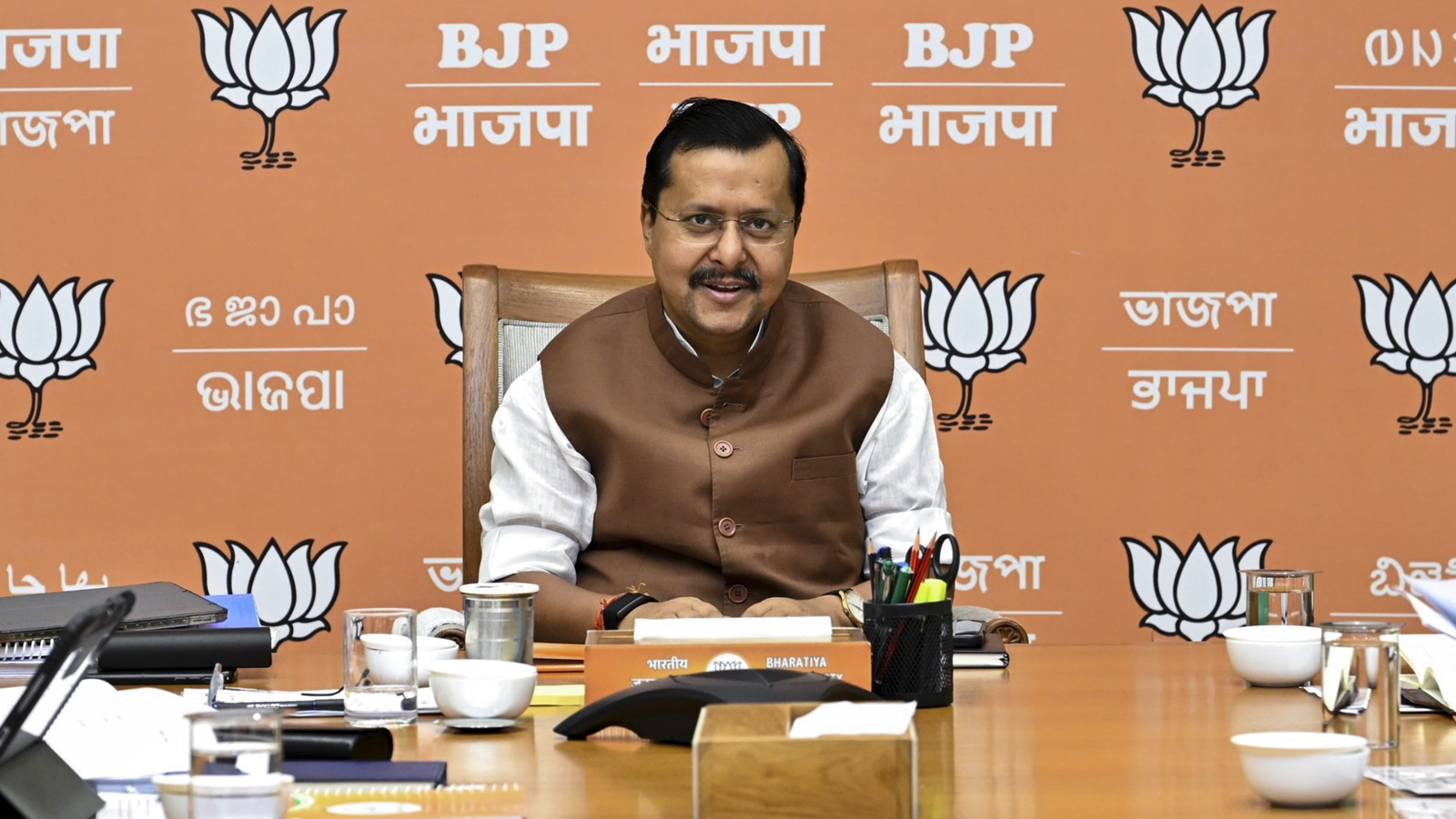 Divisive elements acting on instructions of foreign toolkit: Nitin Nabin at BJYM meet