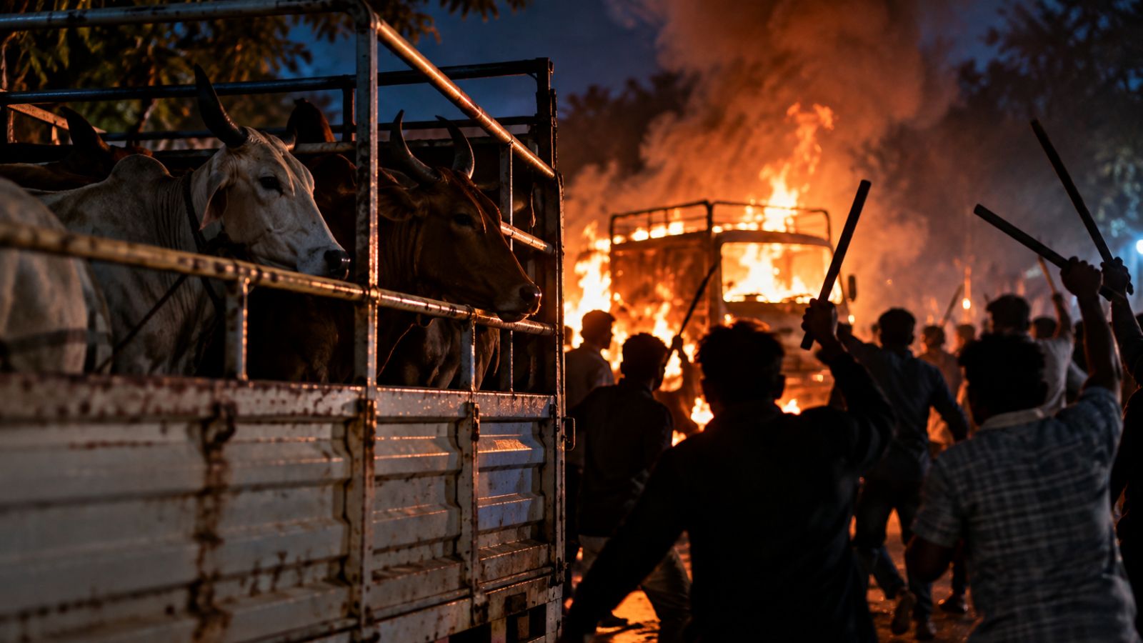 2 killed, van torched over cattle theft suspicion near Bengal’s Siliguri – national 2 killed, van torched over cattle theft suspicion near Bengal’s Siliguri – national