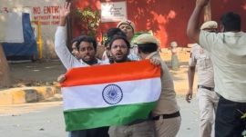 The CJP leaders had entered the site in an attempt to reclaim it for their protest. (Photo: X/Abhijeet Dipke)