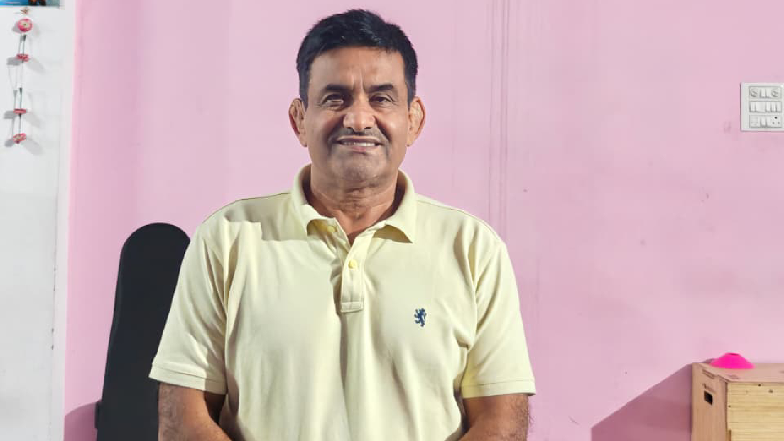 Coach Kuldeep Malik at his Sports Academy in Sonipat, Haryana where Kajal Dhochak trains. (Express Photo by Pritish Raj)