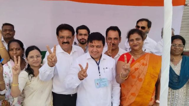 Congress's sitting MLC Abhijeet Wanjari won against the BJP in Nagpur (FB@awanjarri)