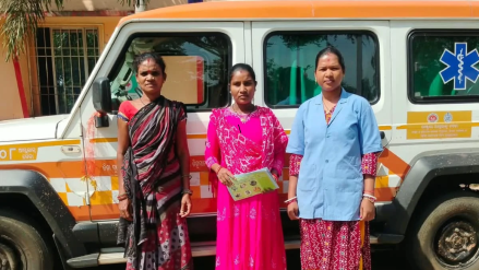 Pregnant women being shifted to hospital in Odisha’s Malkangiri