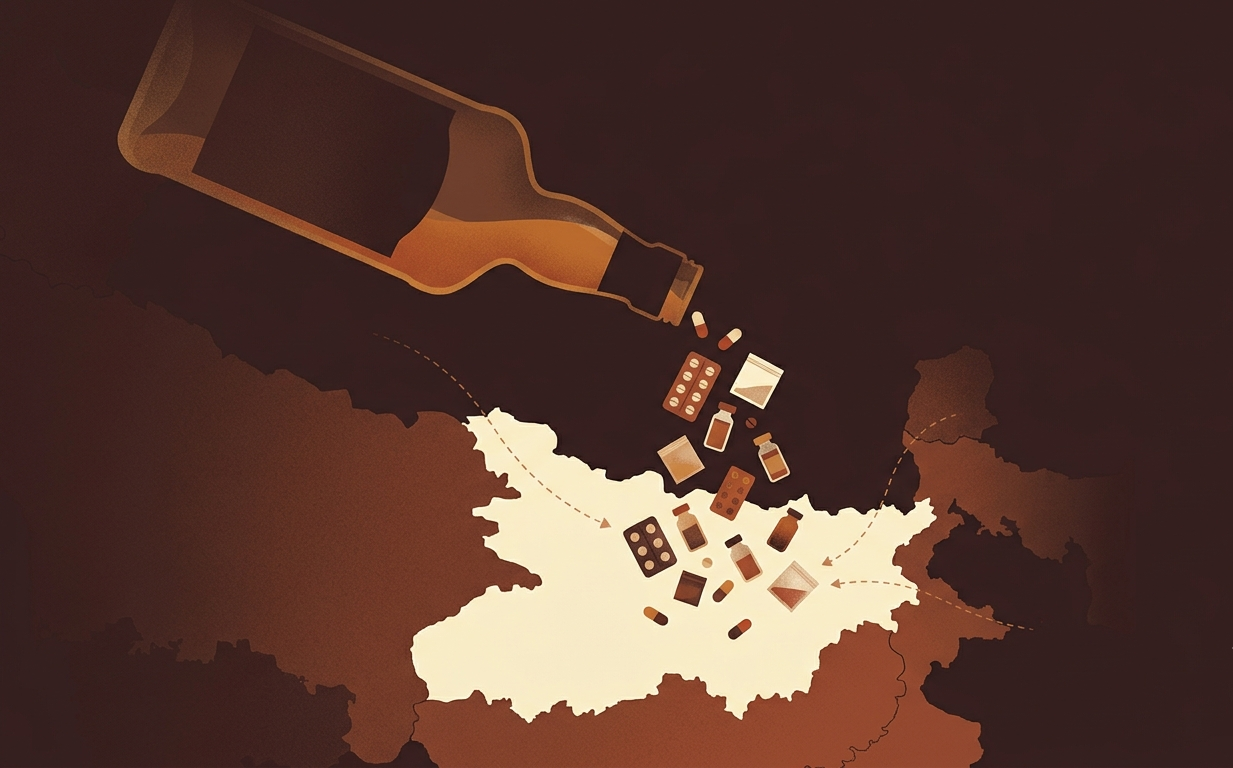 Explained in graphics: From bottle to vial, how drugs took hold in a dry Bihar