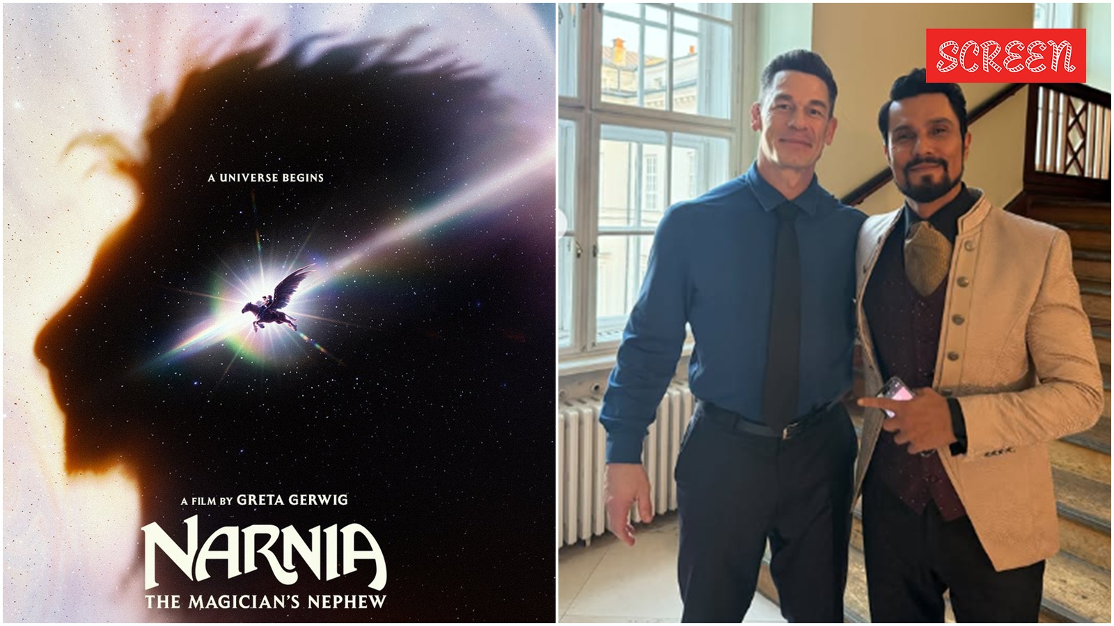 indianexpress.com - Entertainment Desk - Top Hollywood News: Greta Gerwig unveils Narnia 1st look, John Cena poses with Randeep Hooda