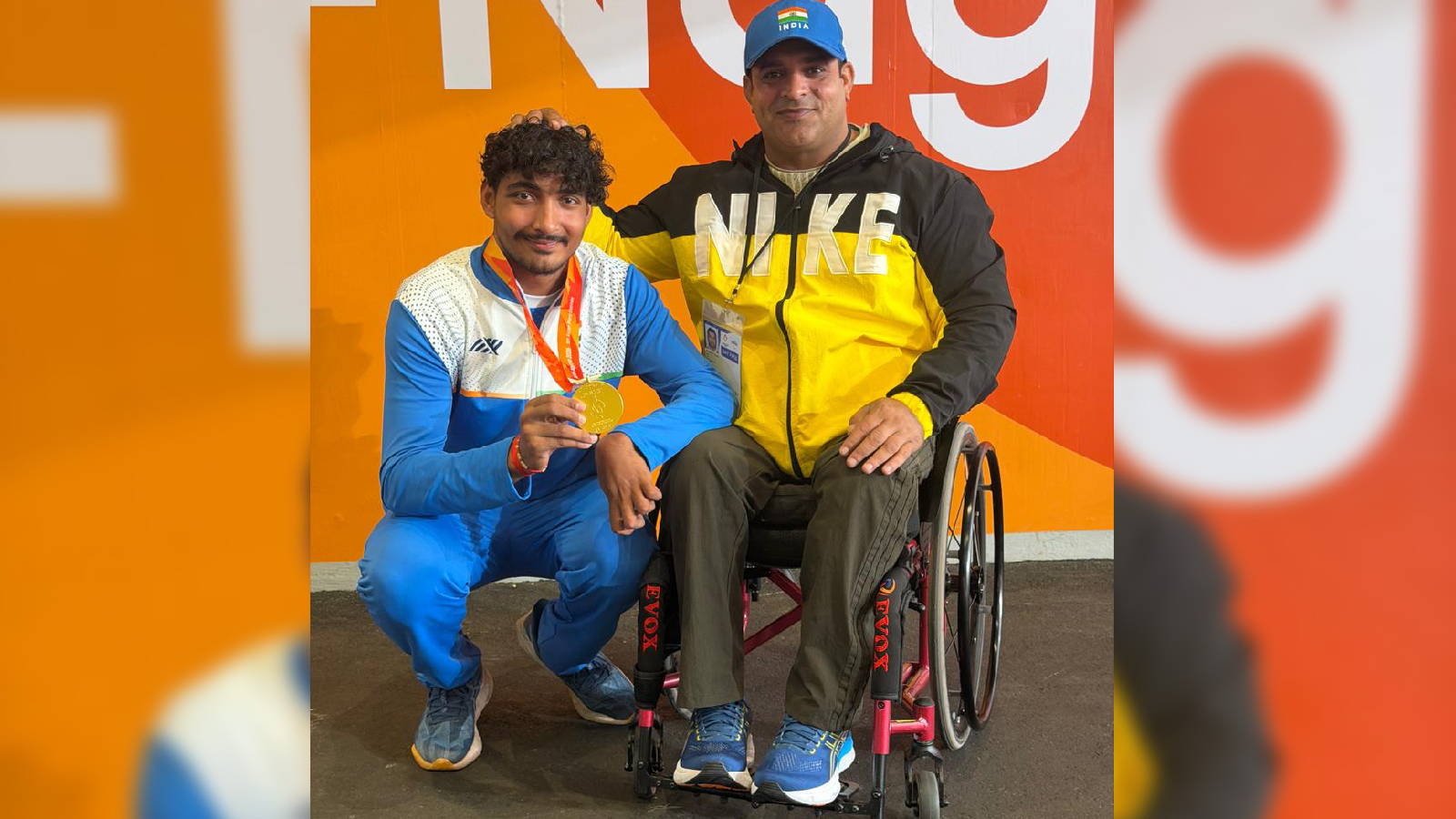 Shooter-turned thrower Haney wins javelin gold
