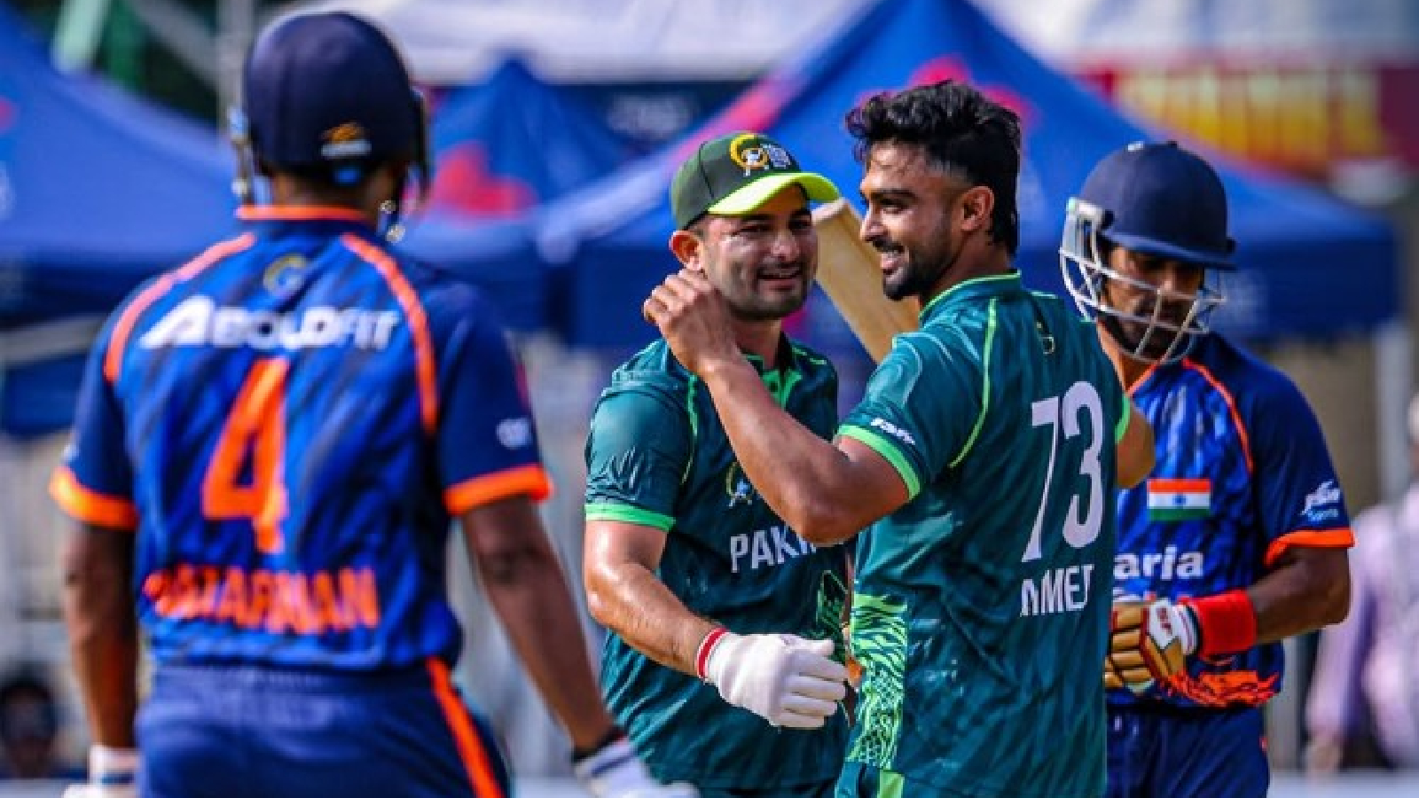 Pakistan chase down 89 in 3.5 overs against India at Hong Kong Sixes