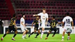 NorthEast United FC players and Mohun Bagan Super Giants FC players vie for the ball during the Indian Super League (ISL) football match between NorthEast United FC and Mohun Bagan Super Giants FC, in Guwahati, Monday, Oct. 12, 2026. (PTI Photo)