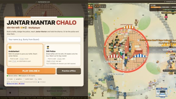 Jantar Mantar protest game