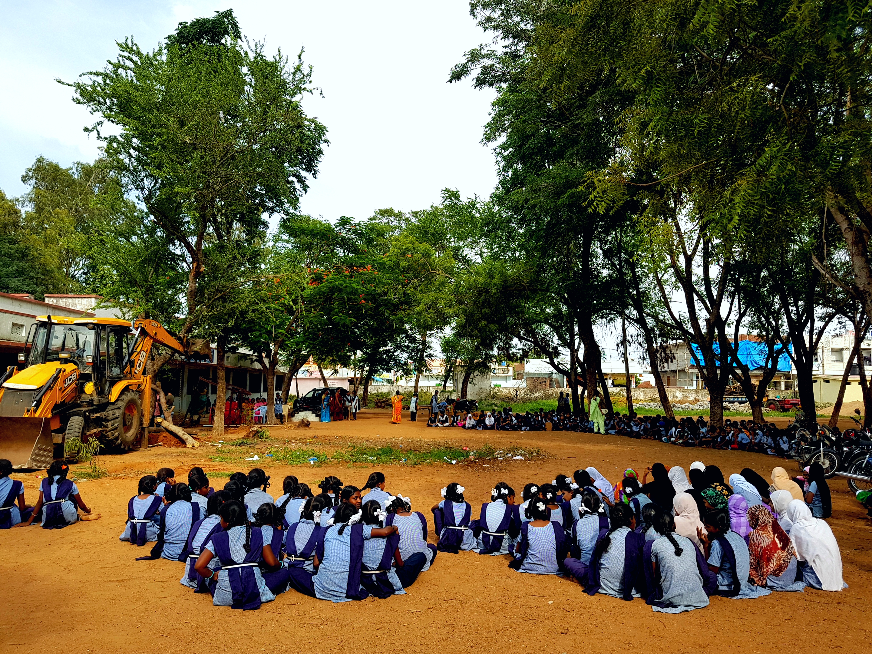 The junglee jelebi tree which was translocated to Government Girls High School in Nagarkurnool in 2017(Credits: Uday Krishna)