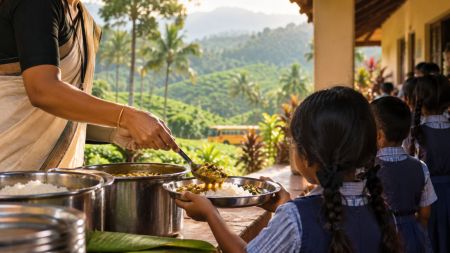Keralam teachers use free travel savings to feed plantation workers' children
