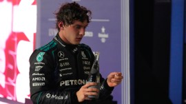 Mercedes driver Kimi Antonelli could become F1 2026 Champion in Austin GP. (AP)