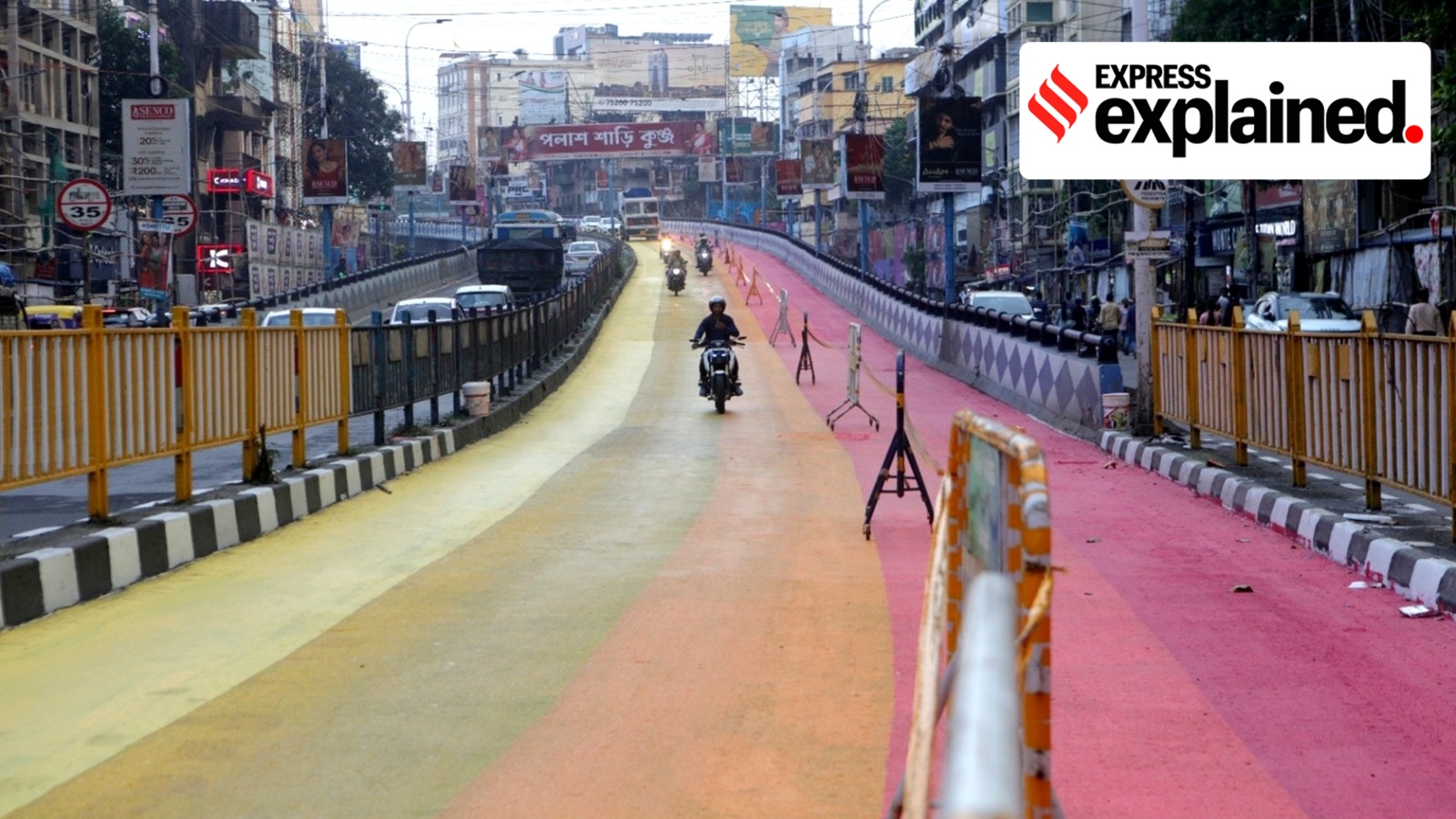 Kolkata painted roads take slippery turn: Why are roads black, when can they be colourful safely?