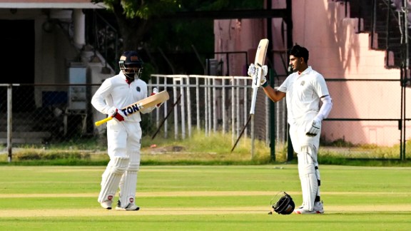 Rajasthan's Karan Lamba hit an unbeaten 103 runs off 135 balls on Day 1. (Special arrangement)