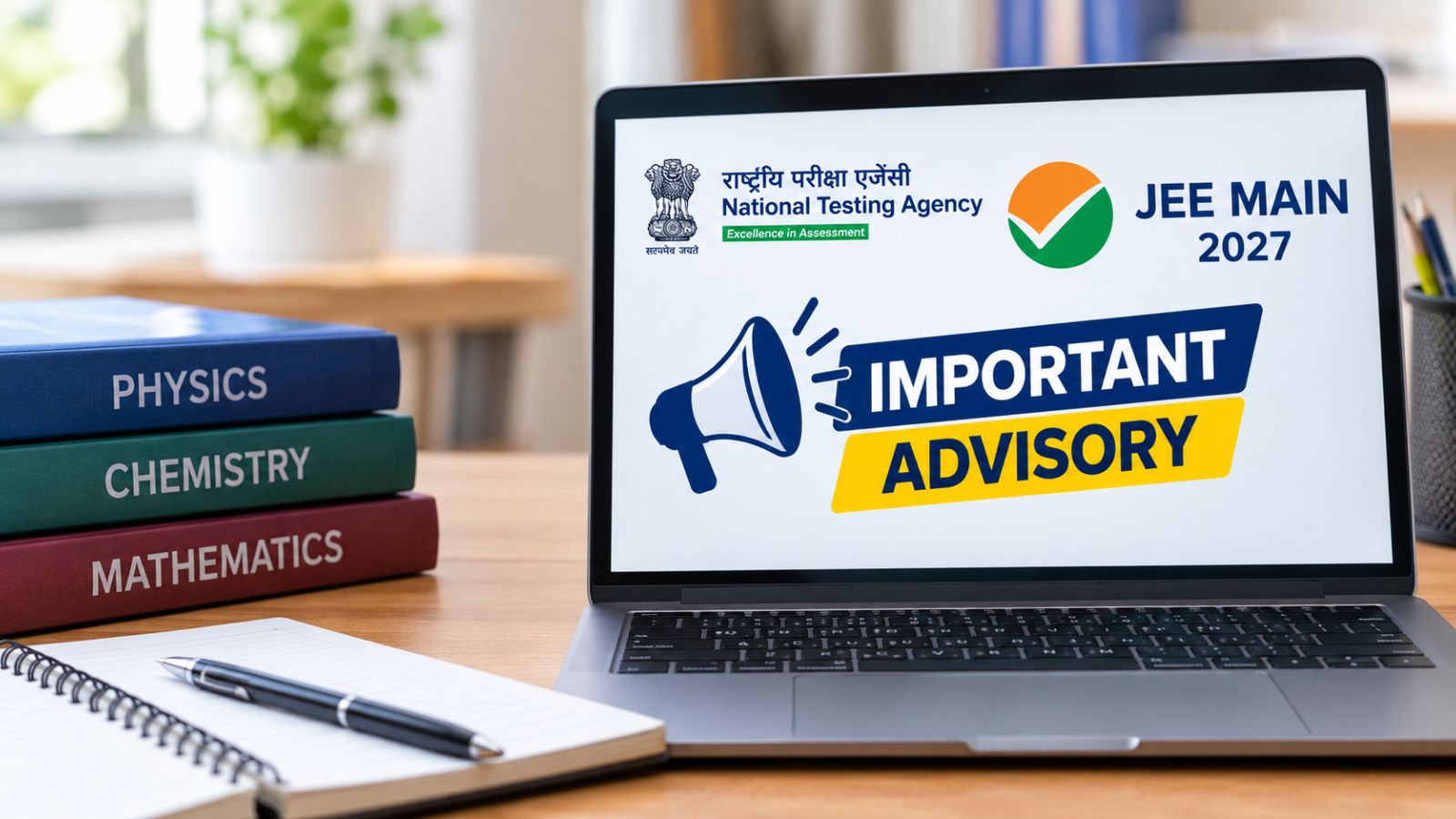 NTA issues advisory on identity verification for candidates registering for JEE Main 2027 session 1