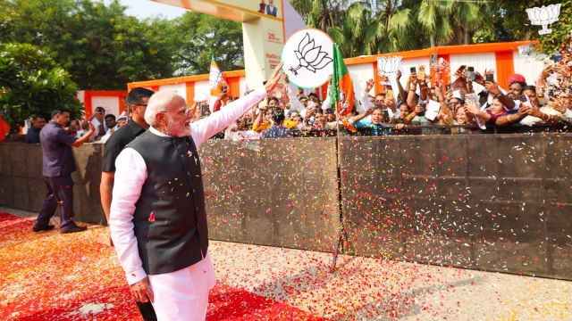 Prime Minister Narendra Modi’s post comes amid the Congress’s criticism of electronic voting machines (EVMs) and its allegations concerning the electoral process. (File