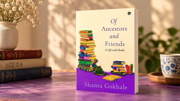 Of Ancestors and Friends: A Life with Books. (Image generated using AI)
