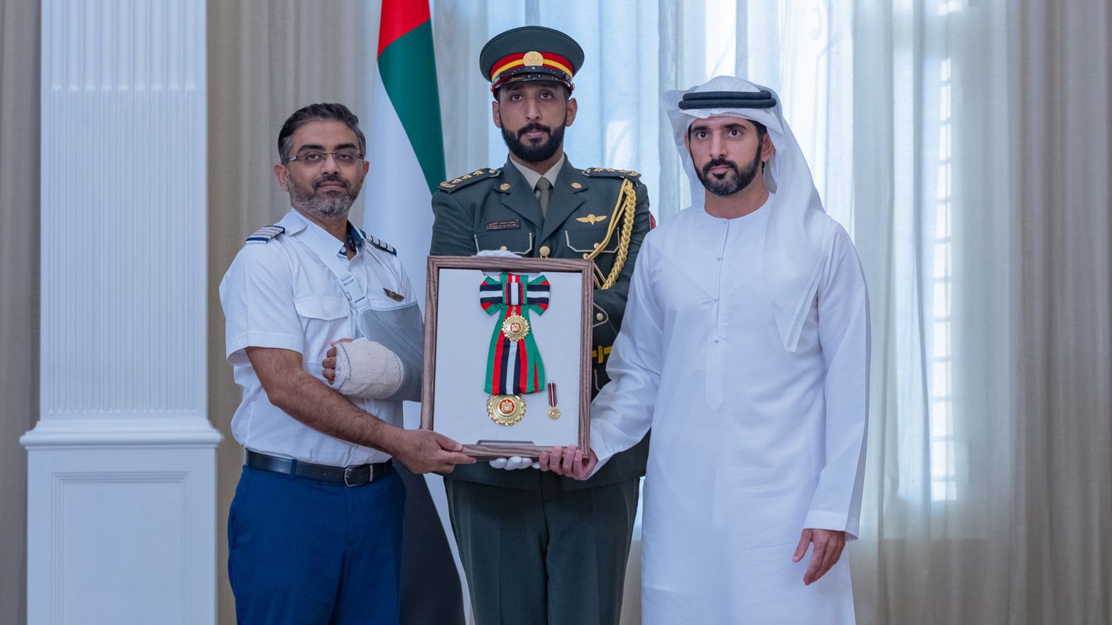 UAE President honours Indian pilot Smit Machchhar for bravery during flydubai mid-air attack