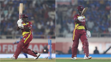 West Indies players Rovman Powell and Sherfane Rutherford were on Monday reprimanded for breaching the ICC Code of Conduct during the second men's T20 International against India in Ranchi last Friday.