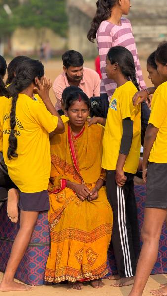 Priyanka Devi in Hazaribagh where she practises