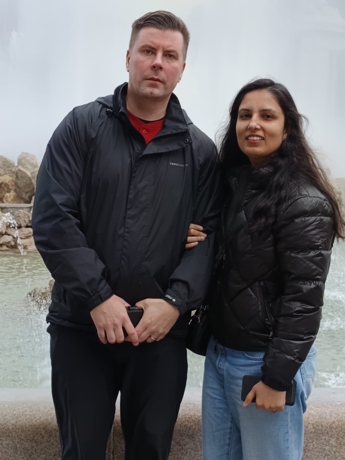 Priyanka with her husband, Jani Rusaka, whom she met in Finland and married