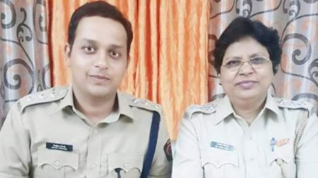 Ujwala Pingale and her son Nikhil Pingale