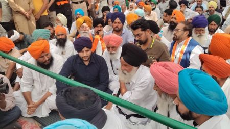Punjab artists Mansa dharna