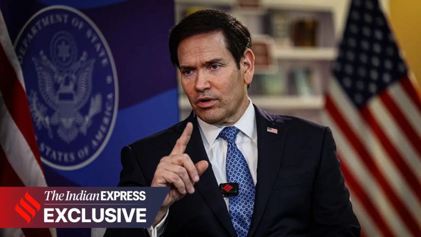 US Secretary of State Marco Rubio. (Express photo by Amit Chakravarty)