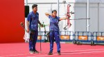 Sahil Jadhav and Chikitha Taniparthi had claimed a gold medal and pocketed a LA Olympics quota for India at the Asian Games in Aichi Nagoya in the mixed compound archery event. (Photo: ANI)