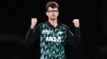 New Zealand's Mitchell Santner celebrates the wicket of India's captain Shreyas Iyer during the second T20 cricket international between New Zealand and India in Christchurch, New Zealand, Saturday, Oct. 24, 2026. (Chris Symes/Photosport via AP)